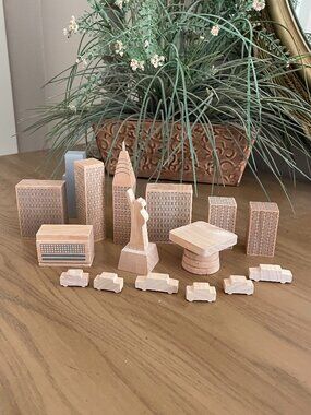 New York City in a Bag MOMA Muji Wooden Skyline Set